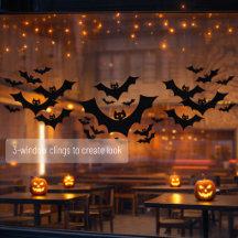 Griezelige Halloween Zwarte Vleermuizen