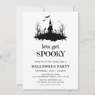 Griezelige Halloweenfeest voor Volwassenen Kostuum Kaart