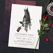 Griezelige heks hand | Modern Halloween Party Kaart