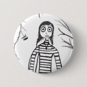 griezelige herfst ronde button 5,7 cm