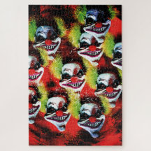 griezelige horror clown