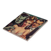  griezelige horrorkunst tegeltje (Zijkant)