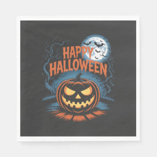 Griezelige Jack O Lantern Halloween Servet