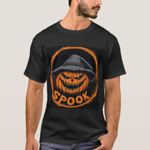 Griezelige Jack-O'-Lantern Pompoen T-shirt
