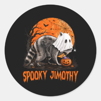 Griezelige Jimothy Grappige Jimothy Wasbeer Heks Ronde Sticker