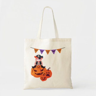 Griezelige Kat Halloween Boodschappentas Tote Bag
