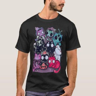 griezelige katten pastel goth donkere halloween ko t-shirt