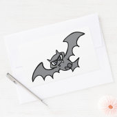 Griezelige Kawaii Boze Vampier Vleermuis Rechthoekige Sticker