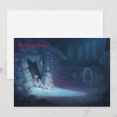 Griezelige Kerstmis Feestdagenkaart (Voorkant / Achterkant)