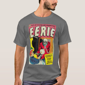 Griezelige klassieke monsterposter Horror stripboe T-shirt