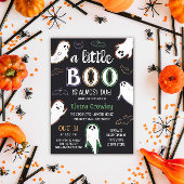 Griezelige kleine Boo Halloween babyborrel Kaart
