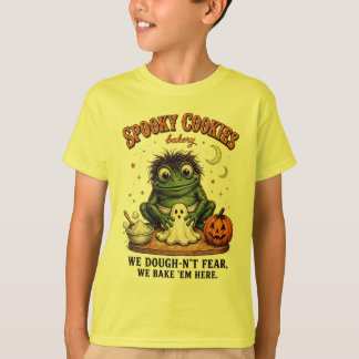 Griezelige Koekjes HALLOWEEN Grappige Kikker Bakke T-shirt