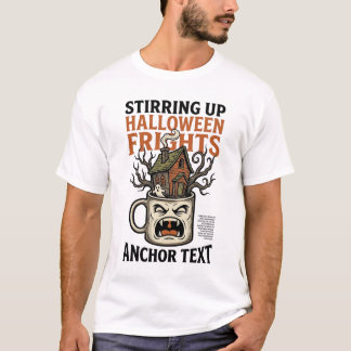 Griezelige Koffie Halloween Geheime Mok Grafisch S T-shirt