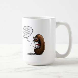 Griezelige koffieboon koffiemok