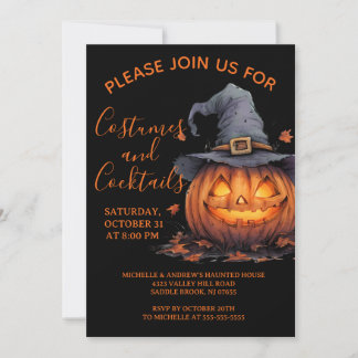 Griezelige Kostuums & Cocktails Halloween Feest Ui Kaart