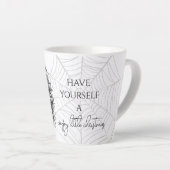 Griezelige krans latte mok (Rechterhoek)