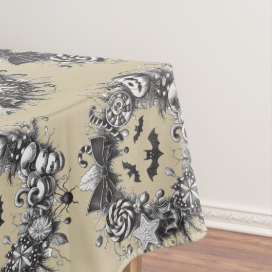 Griezelige krans tafelkleed (Voorbeeld)