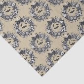 Griezelige krans tissuepapier (Detail)