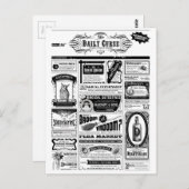 griezelige krant briefkaart (Voorkant / Achterkant)