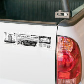 griezelige krant bumpersticker (Op Truck)