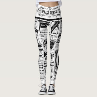 Griezelige krant leggings