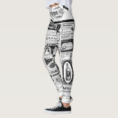 Griezelige krant leggings (Links)