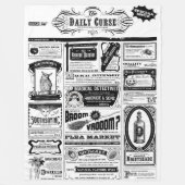 Griezelige krantendeken fleece deken (Voorkant)