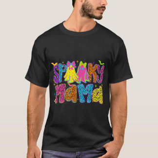 Griezelige Mama Geest Halloween Griezelen Moeder M T-shirt