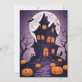 Griezelige Manor – Halloween Cadeaubon Feestdagenkaart