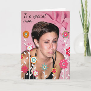 Griezelige Moederdag Feestdagen Kaart