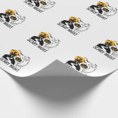 Griezelige Nacht Halloween Spokenhuis Spook Ontwer Cadeaupapier (Hoek)
