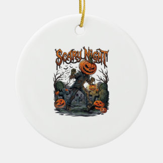 Griezelige Nacht Pompoen Hoofd Monster Lantaarn Ke Keramisch Ornament