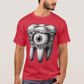 Griezelige oogbal Surrealistische Horror Weirdcore T-shirt