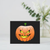 Griezelige Pompoen Halloween Ansichtkaart Briefkaart (Staand voorkant)