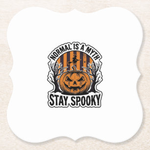 Griezelige Pompoen Heks Vintage Gravure Halloween  Kartonnen Onderzetters
