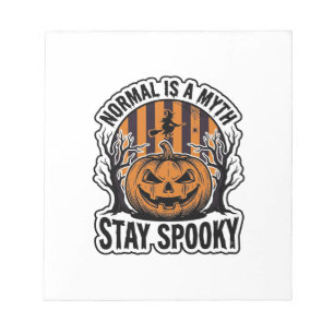 Griezelige Pompoen Heks Vintage Gravure Halloween  Notitieblok