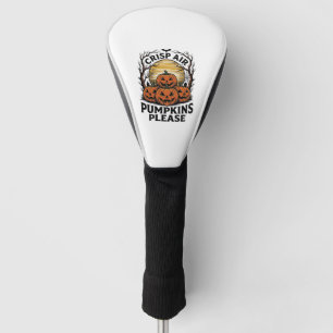 Griezelige Pompoen Shirt Vintage Gravure Herfst Ha Golfheadcover