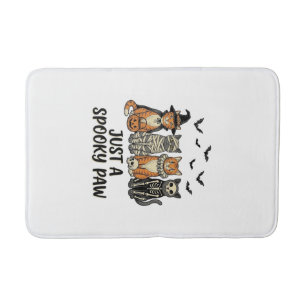 Griezelige Poot Halloween Katten Vintage Shirt Ont Badmat