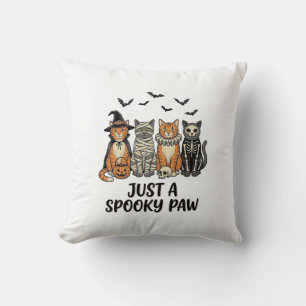 Griezelige Poot Halloween Katten Vintage Shirt Ont Kussen