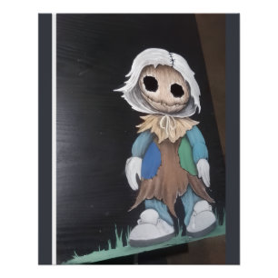 Griezelige Pop — Originele Horror Kunstprint Perfect Poster