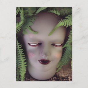 Griezelige pop varenplanter briefkaart
