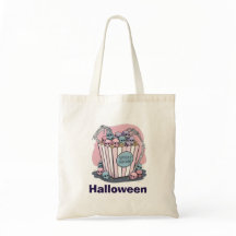 Griezelige Popcorn Halloween zak