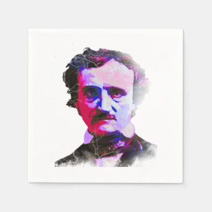 Griezelige Pret van de Foto van Edgar Allan Poe de Servet