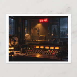 Griezelige Radiozender Ansichtkaart - Vintage Horr Briefkaart