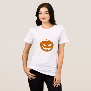 griezelige Schattigee Halloween pompoen Tri-Blend Shirt