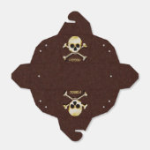 Griezelige schedel en gekruiste botten Halloween g Bedankdoosjes (Uitgevouwen)