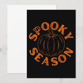 Griezelige Seizoen Pompoen  Kaart (Voorkant / Achterkant)