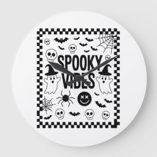 Griezelige Sfeer Retro Halloween Grote Klok