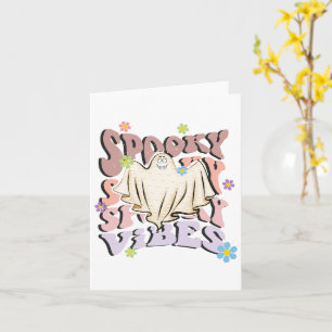 Griezelige Sfeer Retro Halloween Kaart