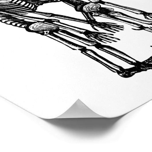 griezelige siamezen tweeling skelet kinder anatomi poster (Hoek)